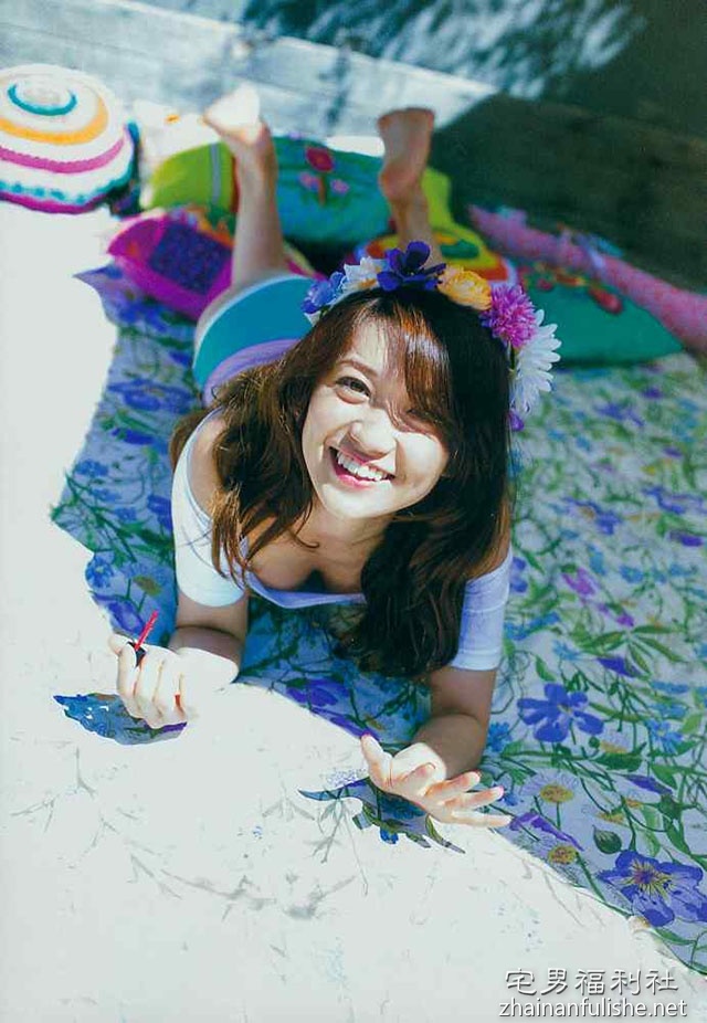 图片[11]-AKB48「大岛优子」沙滩写真欣赏，伴着半露从AKB48毕业后就大解放？-知尤园